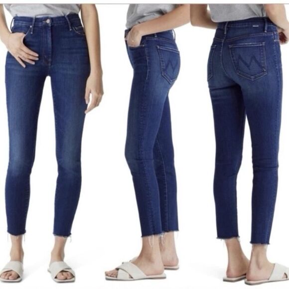 Mother The Looker Ankle Fray Jeans Size 25 - Picture 14 of 14
